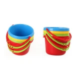 Kids Toys Outdoor Beach Toys Children's Plastic Bucket Portable Bucket Sand Digging Tools Children's Gift