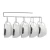 Import kitchen metal iron hanging under cabinet cup mug drying rack from China