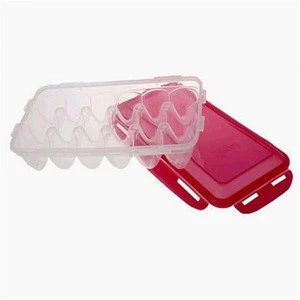 kitchen three-piece storage container set for eggs bread and bacon