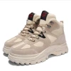 KKKNOW new winter high top men with cotton velvet boots men&#39;s desert boots sports casual men&#39;s shoes trend