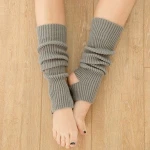 Lady Knee High Leg Winter Knitted Acrylic Knee Thigh High Socks Leg Warmers