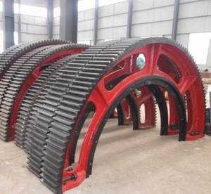 Large Spur Gear Wheel and Pinion Gear for Ball Mill
