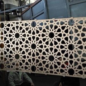 Laser cut Perforated customized decorative board as curtain wall