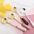 Import Latest design titanium flower shape rose gold Tea Coffee stainless Spoons from China