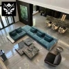 Latest Designs Three Seater Sofa Luxury Velvet Fabric Couch Living Room Sofas Furniture For Home L Shape Sofa Set