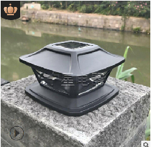 Latest Outdoor Garden Main Gate Post Power Led IP44 Solar Pillar Light Silicon Luminous White Body Pillar Light