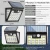 Import LED Solar Garden Light with Motion Sensor 3 Lighting Modes Waterproof ABS Patio Lamp Fence Wall Mount from China