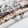 Leopard printing Soft woven 100% custom print cotton fabric for dress