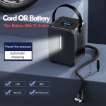 Licheers Portable Rechargeable Tire Inflators Cigarette Lighter Electric Air Compressor Two Way Power Supply Car Air Pump 12V Ce
