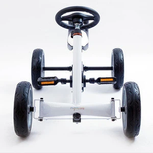 light weight four wheels over 3 years old kids White Pedal Go Kart