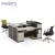 Import Line Keyboard Main Frame Four People Office Staff Table Ergonomic Workstation from China