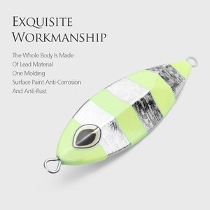 LINNHUE  80g 100g 120g 3colors Jigging Metal Fishing Lure Heavy Spinning Casting Lead Alloy Jigs Bait Fishing Accessories