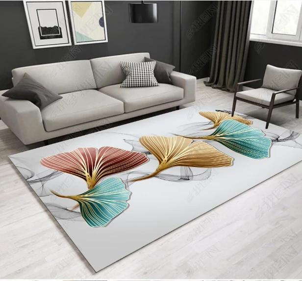 Living Room Decorative Area Rug 3d printed Carpet