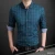 Import LM5666Q lapel men shirts long sleeve casual grid shirt man clothing from China