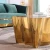 Import LN-1833 Unique laser tree special shape appearance gold finish 1M length coffee table decoration tea table for sitting room from China