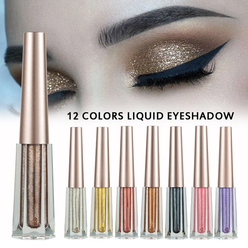 Longwearing Lasting Glitter Shimmer Multi-Dimensional Liquid Eyeshadow