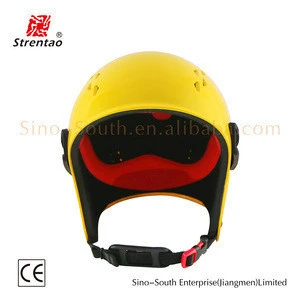 low price good quality new products nylon strap skiing helmet with detachable ear pads