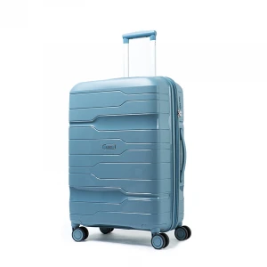 Lowest price for sale durable travel pp material trolley luggage set