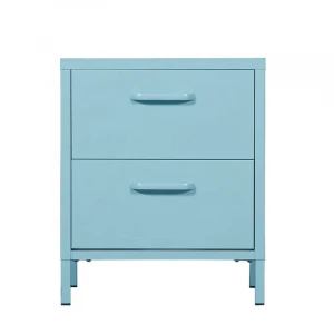 Luoyang Factory 2 small drawers cabinet steel home furniture,bedside drawer, bedroom sets furniture