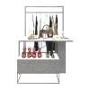 LUX Wall Mounted Shelves Interior Design Garment Display Rack Clothing Store Furniture