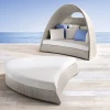 Luxury Chaise Lounge Sofa Garden PE Rattan Daybed Outdoor Furniture Chaise Lounge