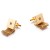 Import Luxury Gold Color Chain Cufflinks With Crystal Men&#39;s Cuff Links For Wedding Wholesale Jewelry Gift XK789452 from China