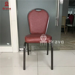 Luxury Gold Party Function Hall Wedding Used Stackable Flexible Back Tiffany Aluminum Banquet Dining Chair