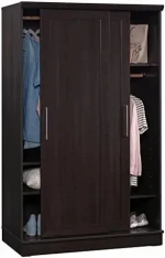 Luxury Modular Double Removable Wooden MDF Sliding Door Clothes Wardrobe Storage Bedroom Closet Cabinet Cupboard Furniture