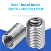 M18 304 Stainless Steel Screw Threaded Inserts Steel Wire Thread Stainless Steel Screw Wire Screw Sleeve