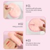 Microfiber Washable Reusable Face Skin Cleansing Cosmetic Puff, Makeup Remover Sponge Set