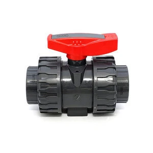 Made in Taiwan High Quality PVC/CPVC/PP/PVDF/ABS Double Union Plastic Ball Valve
