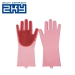 Magic Cleaning Brush Silicone Scrubber Dish Washing Gloves
