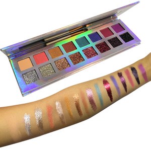 Makeup Supplies Private Label Glitter Eyeshadow 16 Colors Organic Eyeshadow Palette