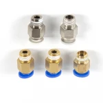 Male Thread Straight Plastic Pneumatic tube Fitting couplings pneumatic reduced quick release air fittings