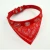 Manufacturer wholesale small PU pet dog collar printed triangle towel pet products