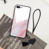 Marble Phone Cases for iPhone 12 Pro Max Hard Tempered Glass Cover For iPhone 12 Screen Protector Couple Casing  for Valentine