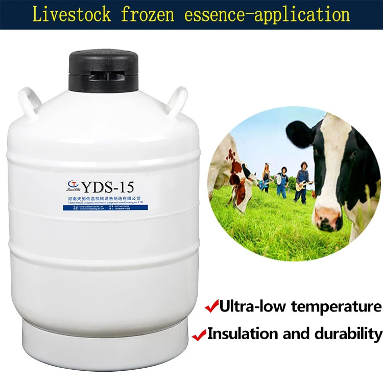 medical cryogenic semen container yds-15-80 liquid nitrogen canister 15 l storage tank price