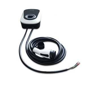 Meet 61851 TUV 32A 230V wall mount home ev car charger with type 2 ev plug