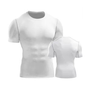 Mens Cool Dry Compression Short Sleeve Sports Base layer T-Shirts Tops