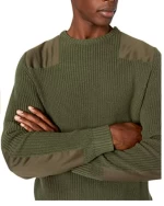 Mens cotton wool casual custom color knitted pullover sweater round neck oversized regular fit sweater