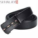 Men's belts belt leather luxury fashion acceptable logo custom belt men on sale