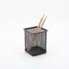 Metal Mesh Square Pencil Holder Pen Cup Office Supplies