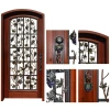 metal stamping grape leaves wrought iron door grape single