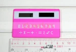 Mini Handheld Ultra-thin Card Calculator Solar Power Slim Pocket Calculator