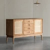 Minimalist Ash Wood Natural Wood Color Living Room  Kitchen Furniture Wooden Modern Cabinet