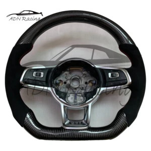 MK7 GTI Carbon Fiber Car Steering Wheel For Volkswagen Golf MK7 GTI DSG/ For VW Golf R