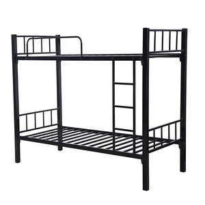 Modern design folding iron king size dormitory single loft bunk bed frame room furniture with desk bedroom