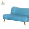 Modern Design Folding Sofabed Teal Fabric, Living Sofa, Home Furniture