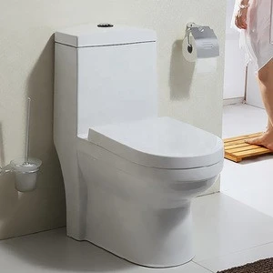 Modern design Sanitary Ware Bathroom Ceramic One Piece Toilet , Chinese wc toilet