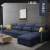 Import Modern living room fabric sofa combination villa corner Nordic sofa wholesale furniture from China
